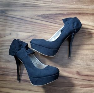 Black Platform High Heels